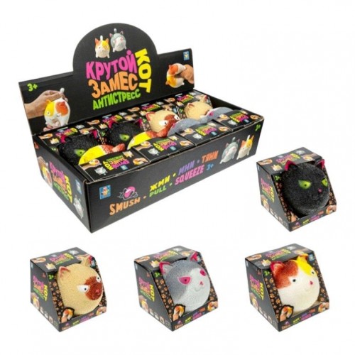 1toy Крутой замес, кот, 8*6 см, блок 12 шт. (12х12)