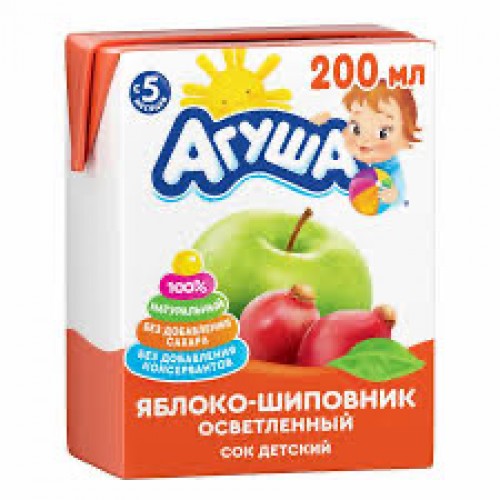 Агуша Сок Яблоко/шиповник 0.2л
