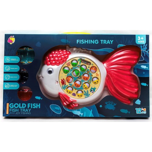 Набор для рыбалки Gold Fish Tray в форме золотой рыбки