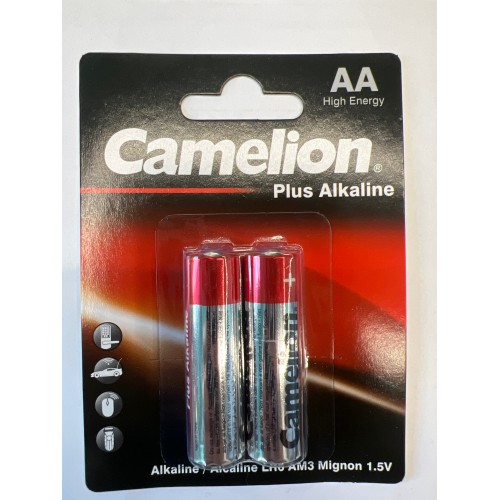 Батарейка, CAMELION, LR6-BP2, Plus Alkaline, AA, 1.5V, 2700 mAh, 2 шт. в блистере