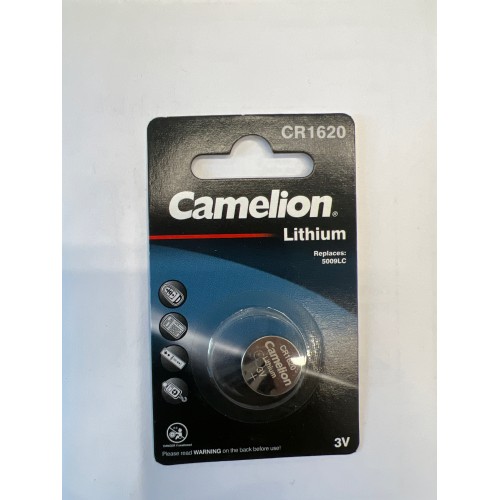 Батарейка, CAMELION, CR1620-BP1, Lithium Battery, CR1620, 3V, 70 mAh, 1 шт.