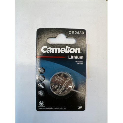 Батарейка, CAMELION, CR2430-BP1 Lithium Battery, CR2430, 3V, 220 mAh, 1 шт.
