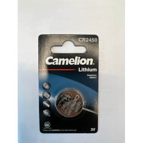 Батарейка, CAMELION, CR2450-BP1 Lithium Battery, CR2450, 3V, 600 mAh, 1 шт.