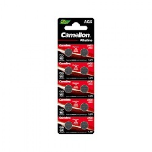Батарейка, CAMELION, AG13-BP10(0%Hg), Alkaline, AG13, 1.5V, 0% Ртути, 10 шт., Блистер