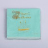 Салфетки "С днём рождения", тортик 20 шт, золотое тиснение, 25*25см 7911867