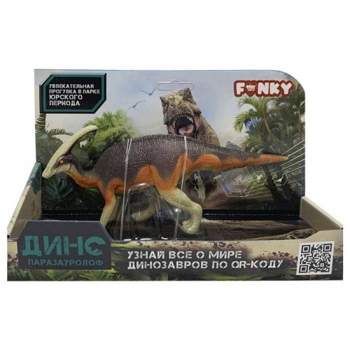 Funky Toys FT02204095 Фигурка динозавр Паразауролоф оранжевый