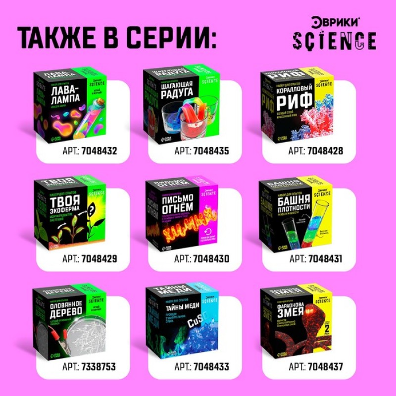 Набор для опытов "Горящее железо" 7048427