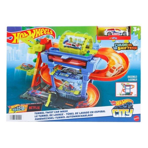 HTN80 HW ИГРОВОЙ НАБОР CITY TUNNEL TWIST CAR WASH