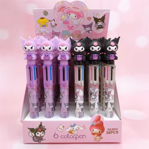 Ручка гелевая Six color light pen 6 цветов светящаяся в асс.