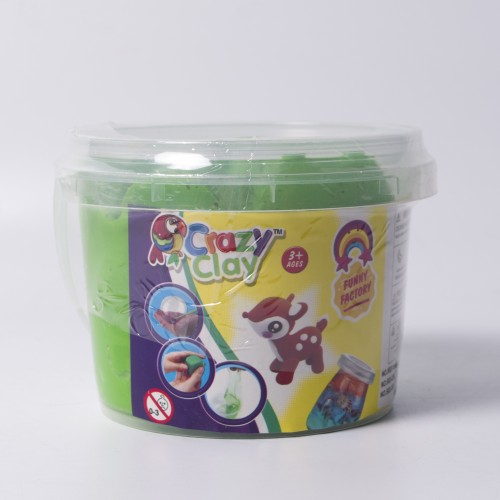 Глина для лепки Crazy Clay, 502-1B (Зеленый)