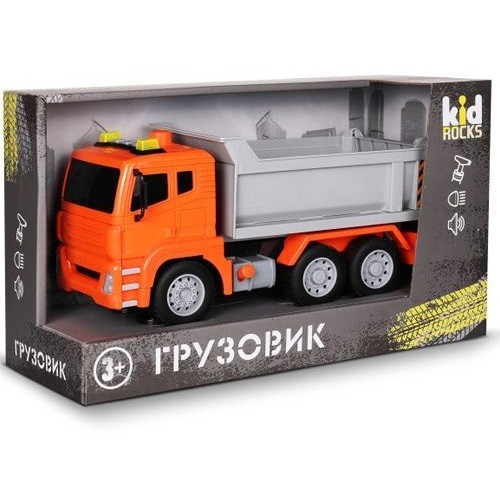 Игрушка-грузовик KID ROCKS, масштаб 1:12,со звуком и светом, инерц. механизм