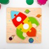 Игрушка развивающая пазл "Ракета" 0,3х15х15 см   4476204