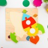 Игрушка развивающая пазл "Ракета" 0,3х15х15 см   4476204
