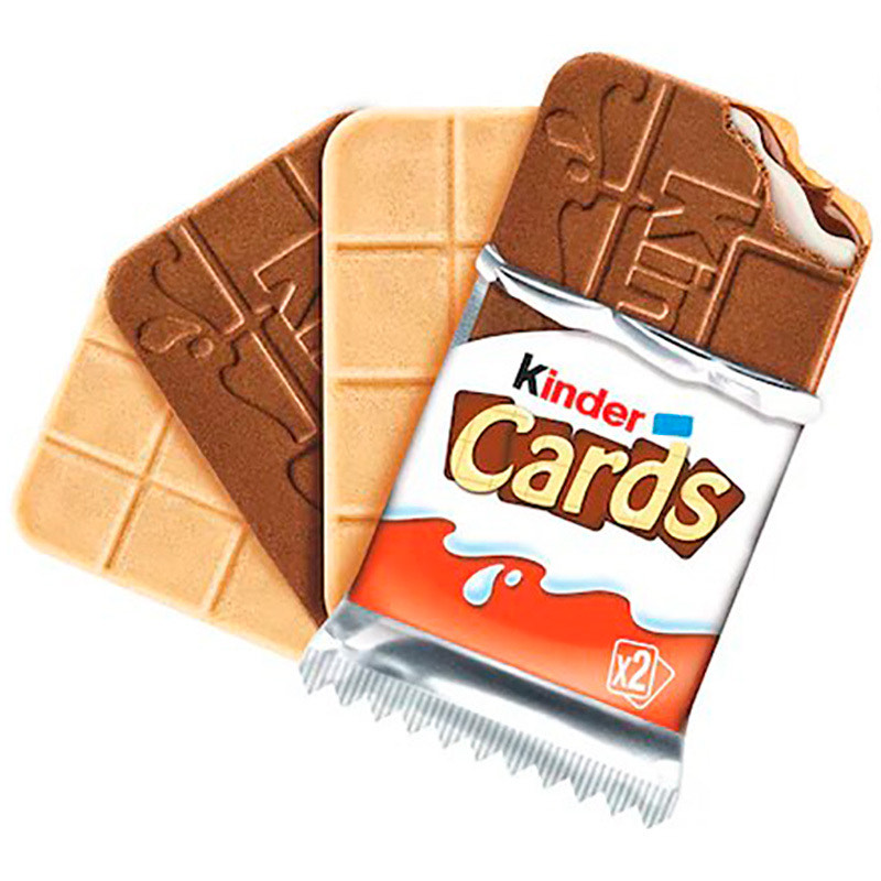 Вафли Kinder cards мини 25,6 гр