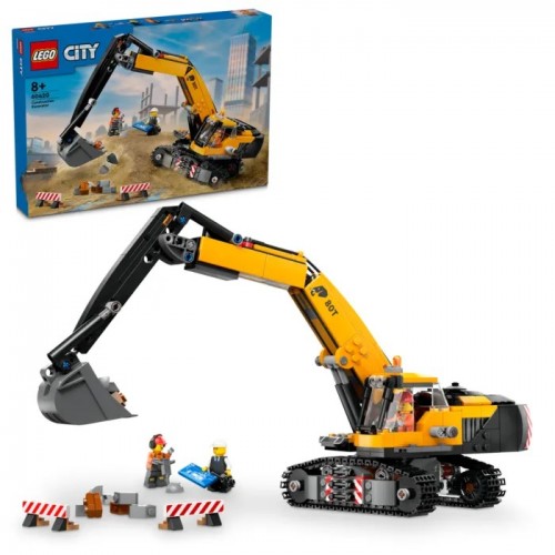 Lego 60420 Город Желтый строительный экскаватор