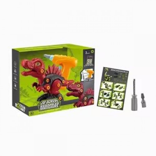 Динозавр 3D Screw сборный с дрелью