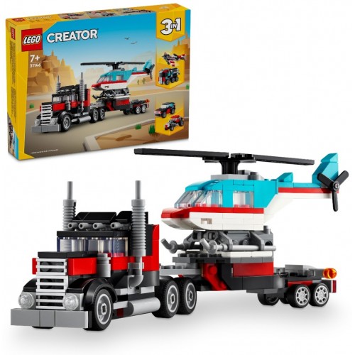 Lego 31146 Криэйтор Бортовой грузовик с вертолетом