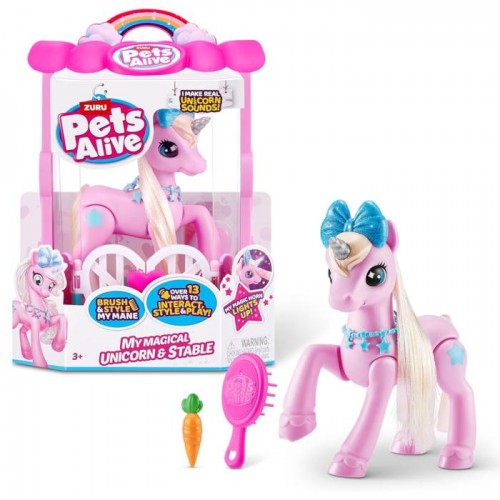 Игрушка ZURU Pets Alive Единорог с акс. в асс.