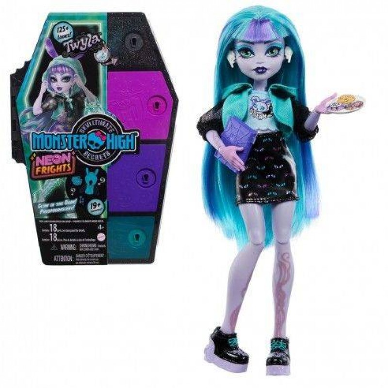 HNF82 MH КОЛЛЕКЦИОННАЯ КУКЛА MONSTER HIGH НЕОНОВАЯ СЕРИЯ TWYLA