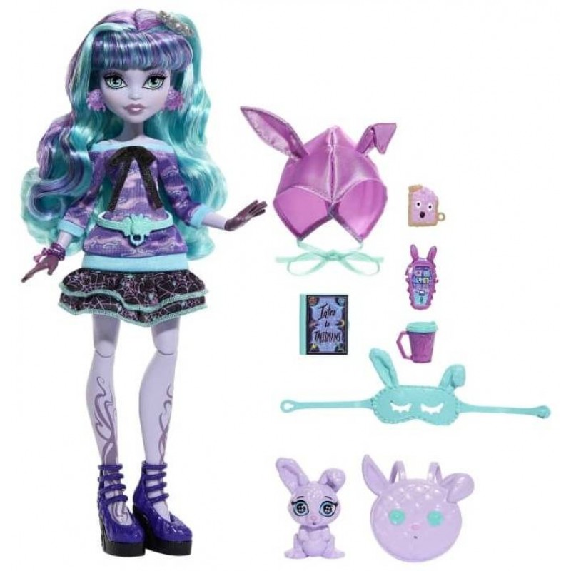 HLP87 MH КУКЛА КОЛЛЕКЦИОННАЯ MONSTER HIGH ТВАЙЛА ПИЖАМНАЯ ВЕЧЕРИНКА