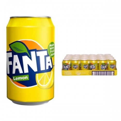 Напиток б/а газ Fanta Lemon (Фанта Лимон) ж/б 330 мл