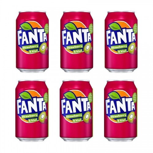 Напиток б/а газ Fanta Strawberry & Kiwi (Фанта Клубника и Киви) ж/б 330 мл
